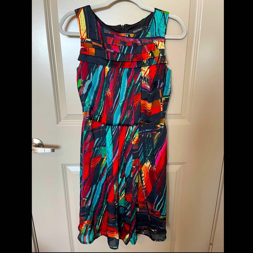 Ellen Tracy Beautiful Color MIDI Dress